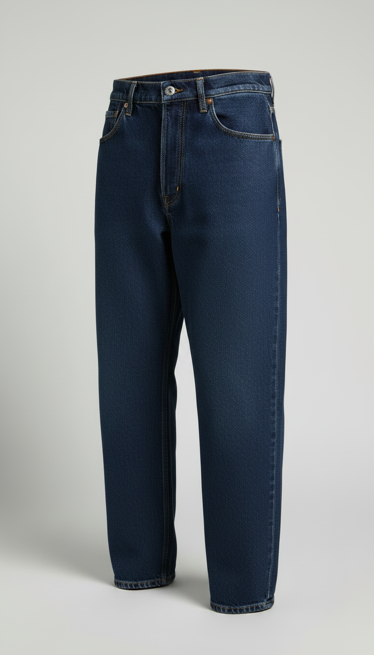 Alternate angle view of Relaxed Fit Organic Cotton Jeans