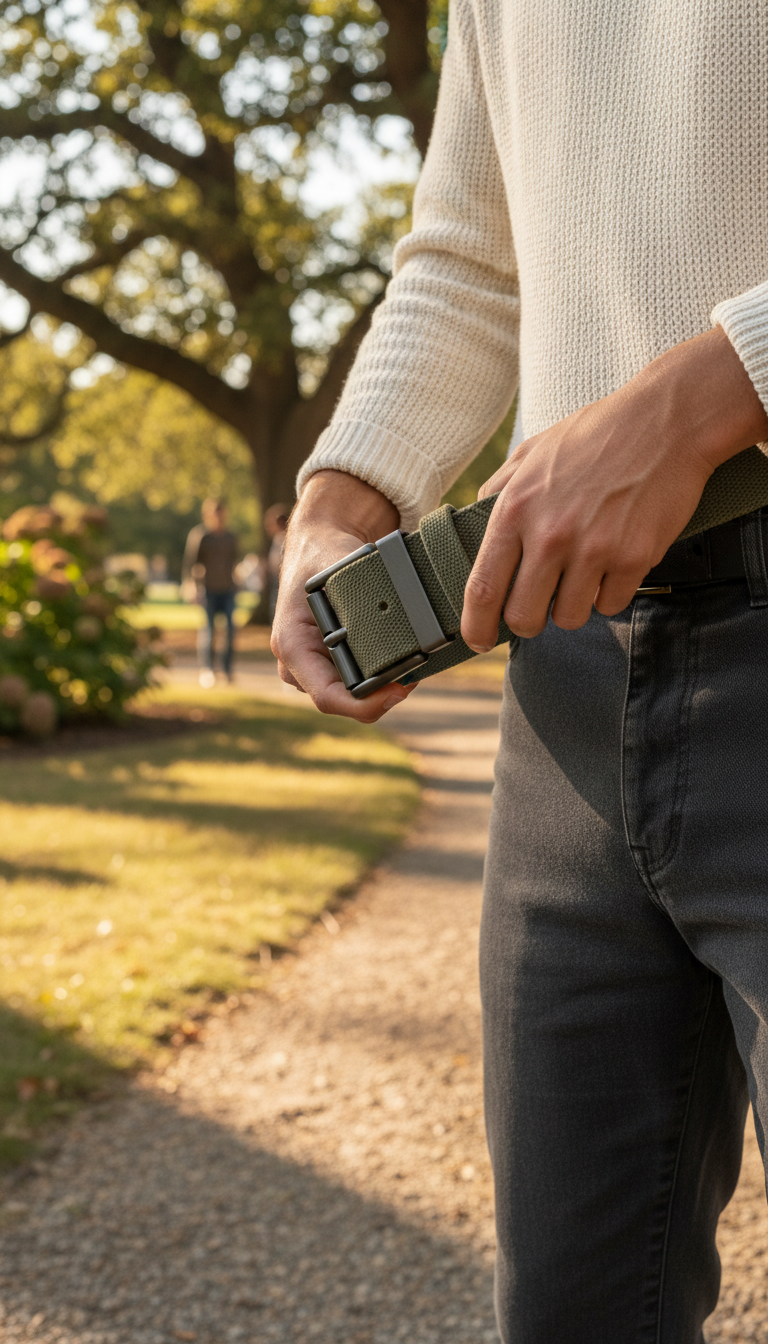 Canvas Adventure Belt in use